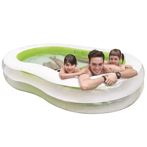 Piscina Sagomata 240x140x47 cm 2 anelli gonfiabili con valvola di scarico Jilong Novità