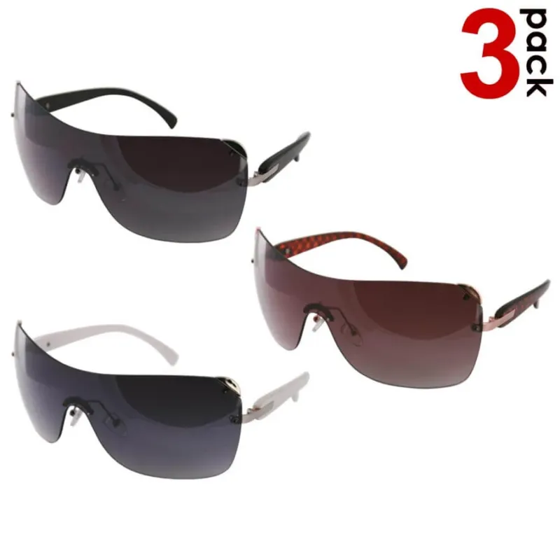 3 Occhiali da Sole ReflexxVision UV 400 Donna modello Latina Colori Assortiti Professionale