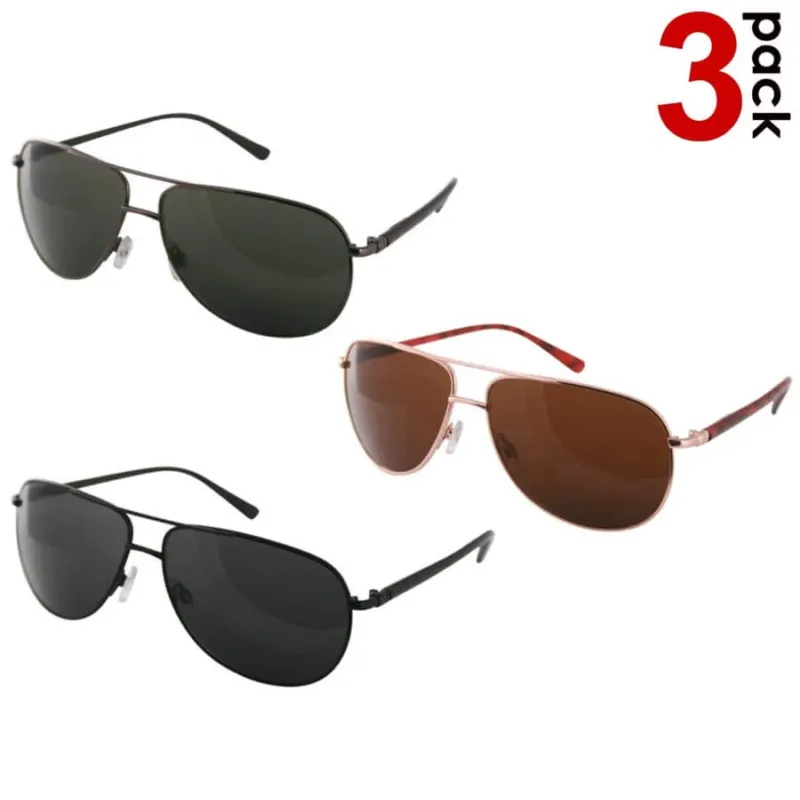 Esclusivo 3 Occhiali da Sole ReflexxVision UV 400 Uomo modello Enna Colori Assortiti