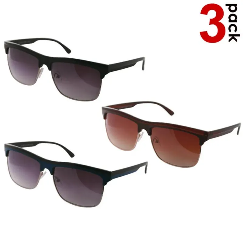 Subito Disponibile 3 Occhiali da Sole ReflexxVision UV 400 Uomo modello Pavia Colori Assortiti