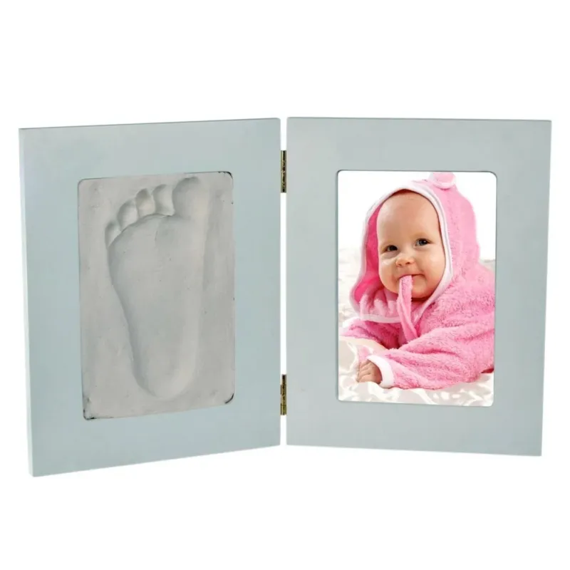 Cornice Portafoto Foto Doppio con Pasta per Modellare 250 gr e Adesivi Pagamento Sicuro