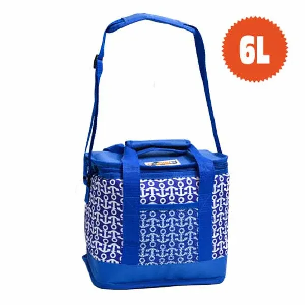 Borsa Frigo Marine Paoletti 6 litri dimensione cm 23x16x19 colore bianco e blu Popolare