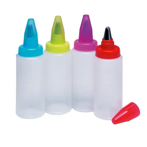 Occasione Imperdibile Bottiglietta decorazione cupcake 200 ml con beccuccio stella acciaio 4 colori