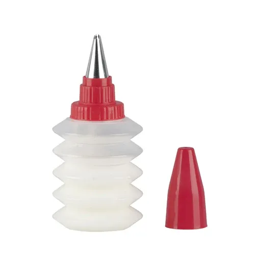 Solo Oggi Bottiglia decora Cupcake 150 ml a fisarmonica beccuccio a stella in acciaio