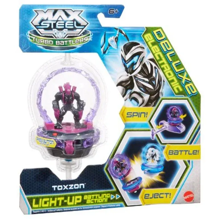 Bestseller Max Steel Turbo Battle Toxzon con Rampa di Lancio Personaggio e Accessorio