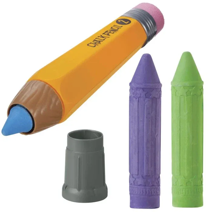 Matitone XXL 33 cm con Maxi Gessetti Colorati Gessi Street Creativo per Bambini Non Perdere