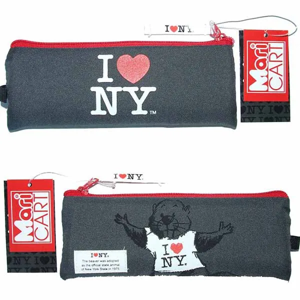 Must-Have Bustina Portacolori per la Scuola o Disegno a Zip Singola I Love New York Murale