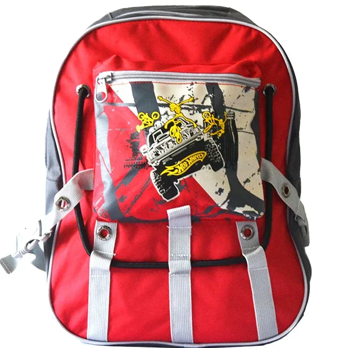 Zaino per Scuola Gita Tempo Libero Escursioni Hot Weels Tessuto Ergonomico Nuova Collezione