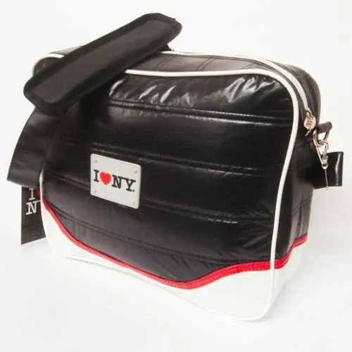 Nuovo Arrivo Borsa Rettangolare In Pelle Con Tracolla I Love New York 30x34 cm