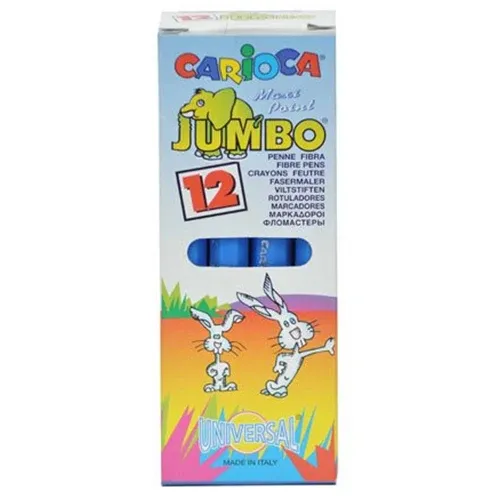 Pennarelli Carioca Jumbo Set 12 Pezzi Blu Universal Bestseller
