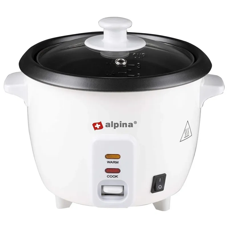 Affare Cuociriso Elettrico 300W Vaporiera Cuoci Riso Risottiera a Vapore Alpina 0,6L