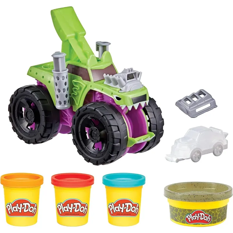 Play-Doh Wheels Monster Truck con Pasta Modellabile Creazione Auto e Accessori Offerta Lampo