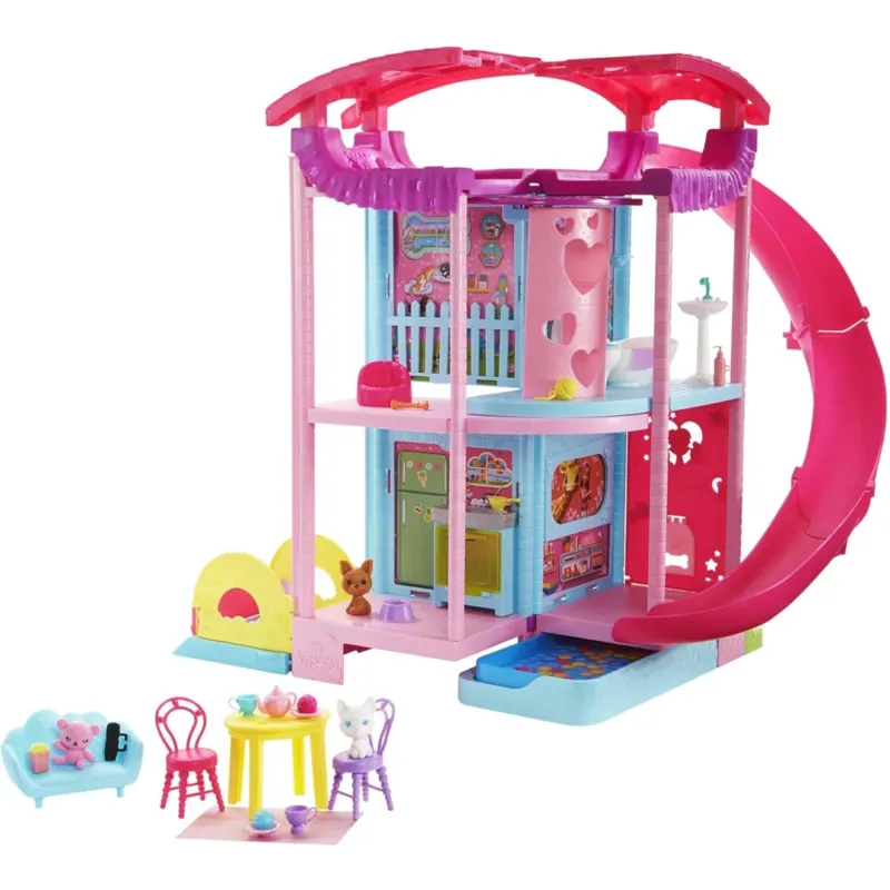 Barbie La Casa dei Giochi di Chelsea per Bambole Trasformabile con Accessori Promo Stagionale