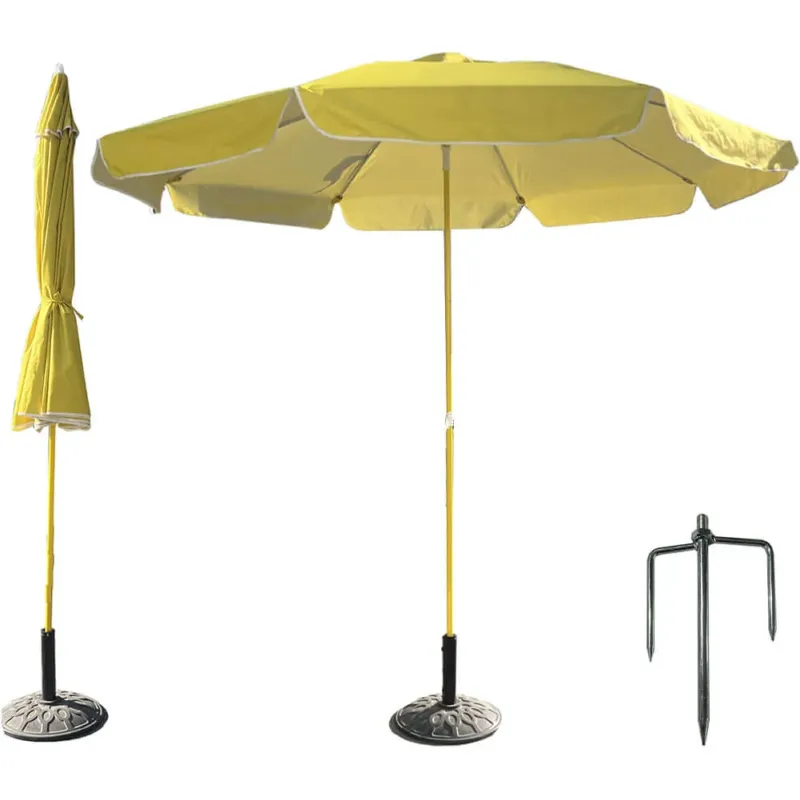 Bestseller Ombrellone da Giardino Patio Esterni Senape con Apertura Push Up Air Vent 210 cm