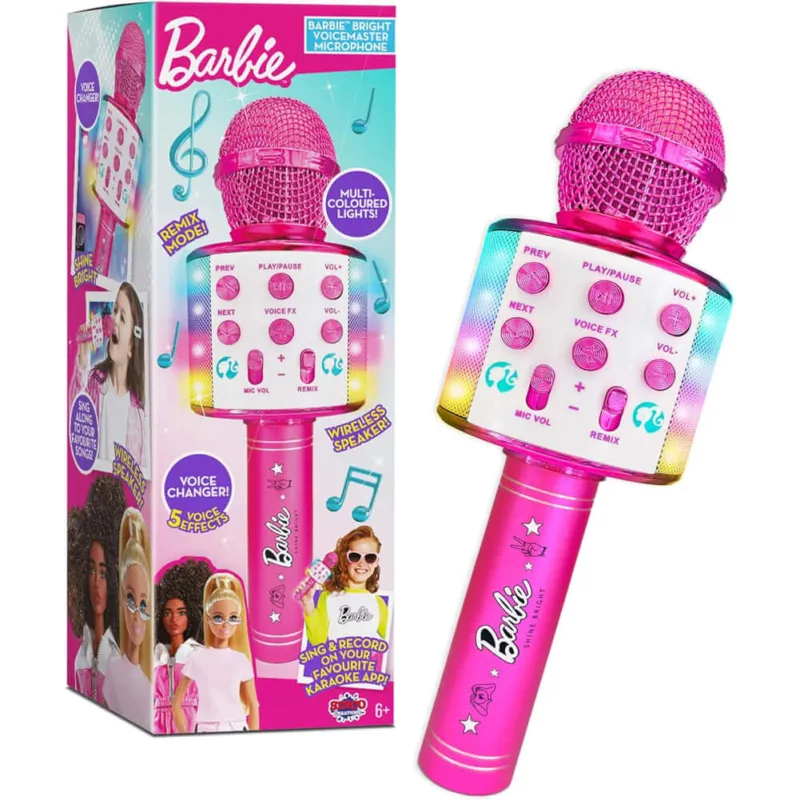 Sinco Creations Barbie Bright Voicemaster Microfono Karaoke Wireless 5 Effetti Offerta Speciale