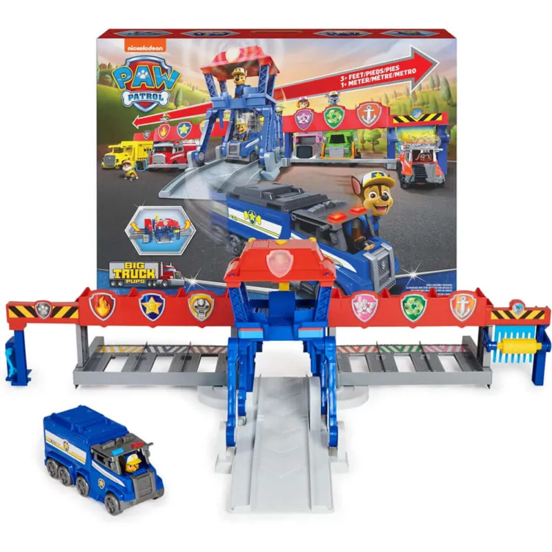 Consegna Rapida Paw Patrol Big Rig Highway Rescue Playset Trasformabile Gioco Idea Regalo