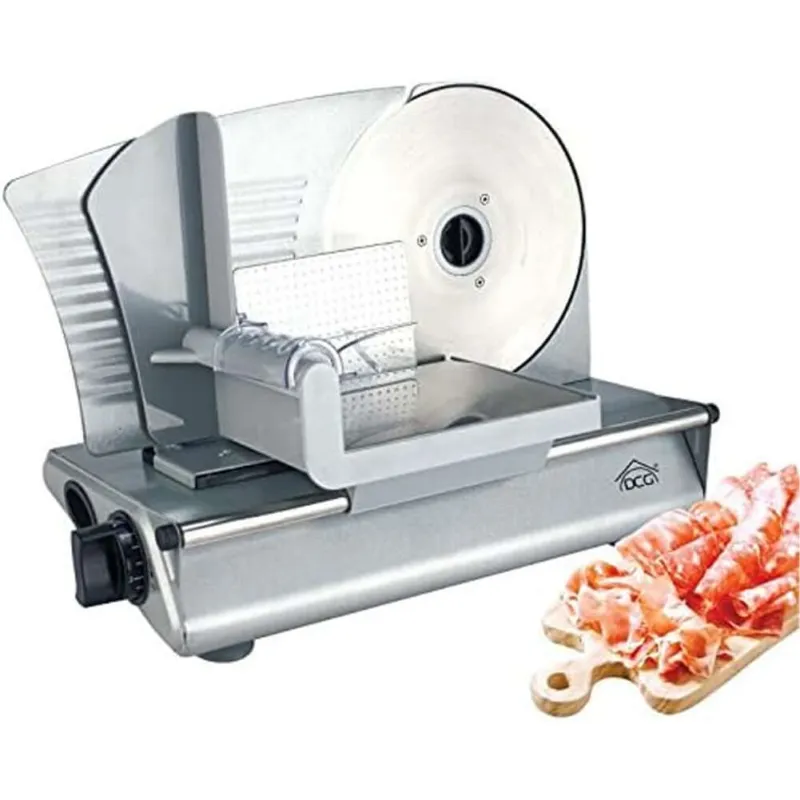Affettatrice Professionale Lama 22cm In Acciaio 150W Grigio Affetta Salumi DCG Compra Oggi Stesso