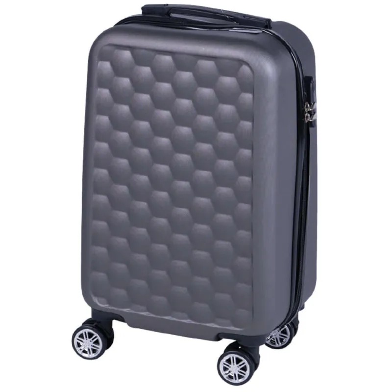 Trolley Cabina Rigido Bagaglio a Mano Grigio Maniglia Telescopica 33.5x22x55cm Compra Oggi Stesso