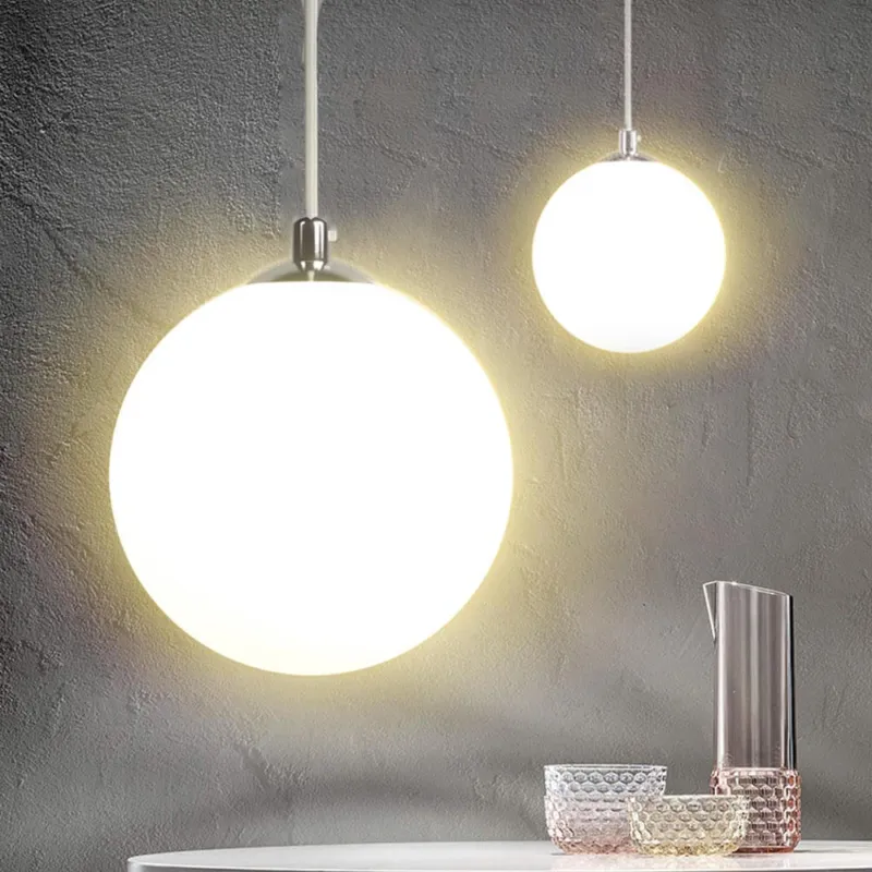 Direttamente Dal Produttore Lampadario Lampada Sospensione Sfera 50 cm Design Moderno Paralume Vetro E27