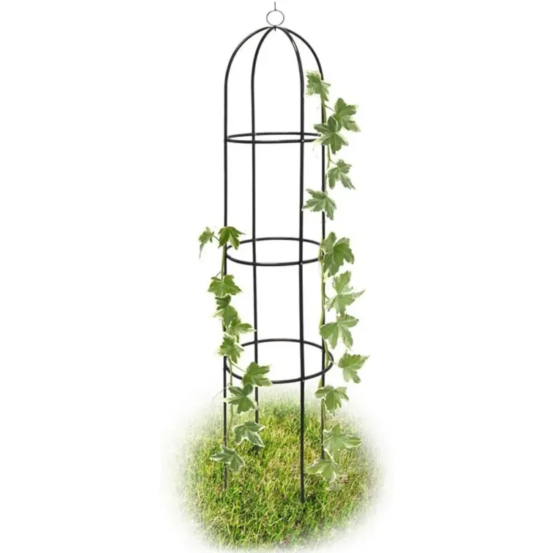 Ultimissimo Modello Supporto per Piante Rampicanti Obelisco Piramide da Giardino Altezza 185cm Verde