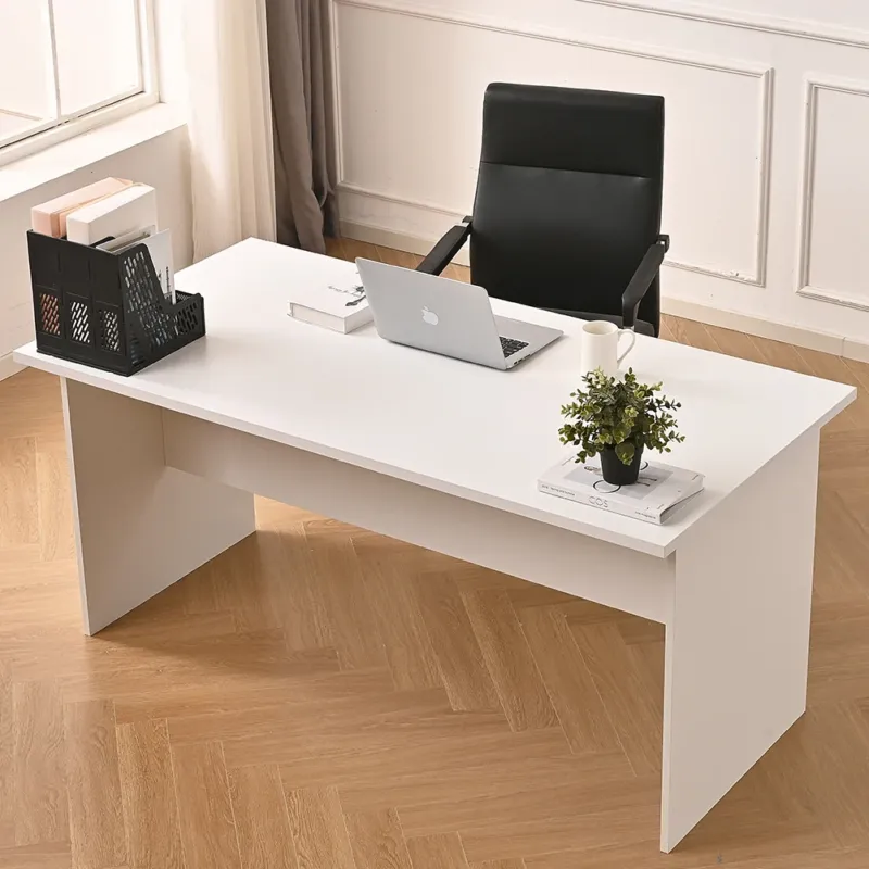 Scrivania per Computer da Ufficio Bianco Postazione Lavoro Studio PC 160x80x74cm Compra Online