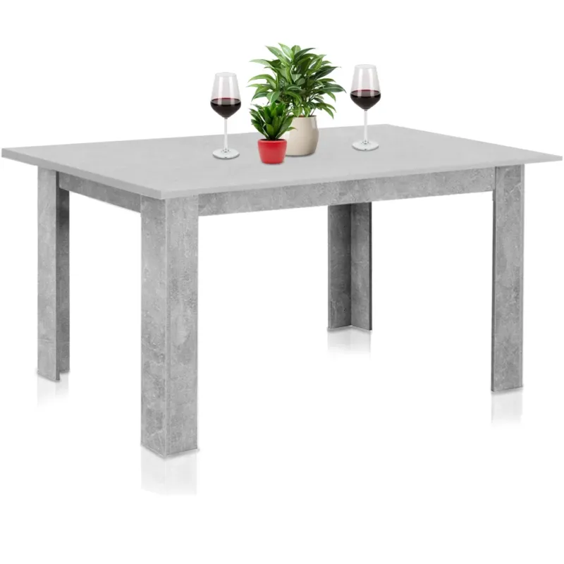 Tavolo Allungabile Cucina Sala Pranzo da 90 a 120 x60x78 cm Cemento Estensibile Reso Gratuito