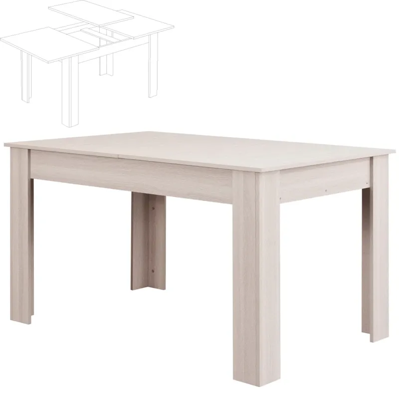 Solo Oggi Tavolo da Pranzo Allungabile Estensibile 90 x 140 fino a 190 cm Salvaspazio Olmo