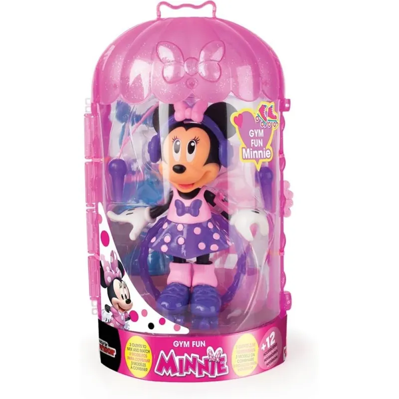Subito Disponibile Minnie Glam & Train Bambola 15cm 12 Accessori Vestiti Intercambiabili Idea Regalo