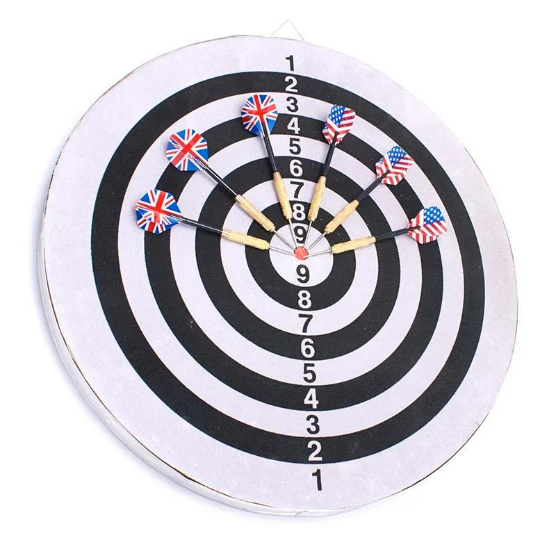 Più Venduto Dart Game Gioco Tirassegno Bersaglio con Freccette Modello Deluxe Diametro 45 cm