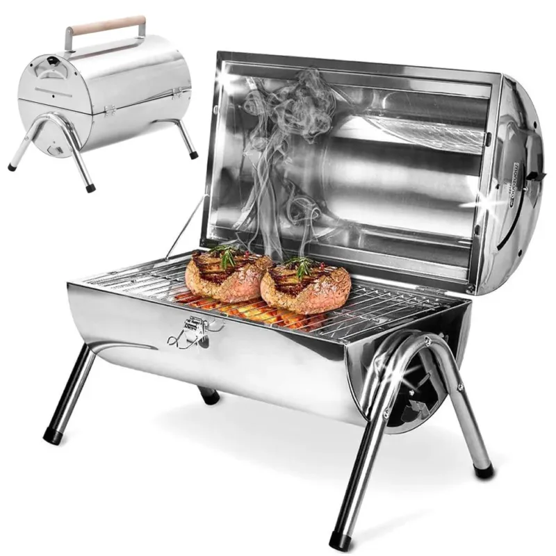 Prezzo Di Fabbrica Barbecue Da Tavolo Con Griglia In Acciaio Inox Grill Carbonella Giardino Pic Nic