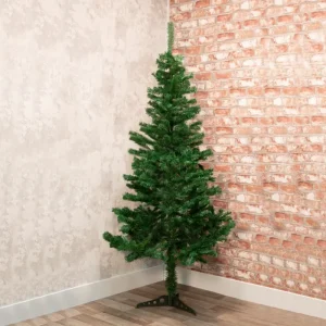 Albero di Natale 180 cm in PVC 350 Rami Decorazione Addobbo Natalizio con Base Reso Gratuito