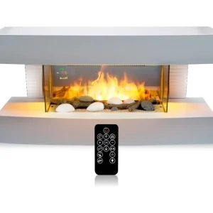 Classic Fire Caminetto Elettrico Toronto 2000W Stufa Elettrica LED e Telecomando Professionale