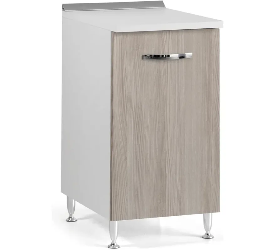 Mobile Mobiletto Base Per Cucina Componibile In Legno Colore Olmo 40x50x85 cm Nuova Collezione