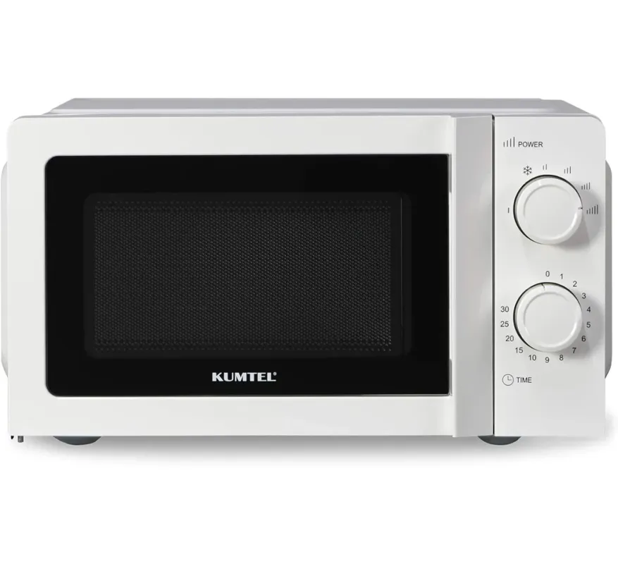 Compra Online KUMTEL Microonde Bianco 20 Litri 700 W 6 Livelli Potenza Funzione Scongelamento