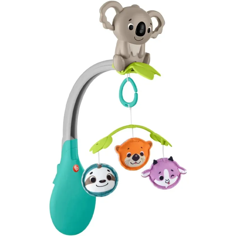 Esclusivo Fisher-Price Giostrina Gioco e Relax 3-in-1 Include un Tenero Koala 3 Giocattoli