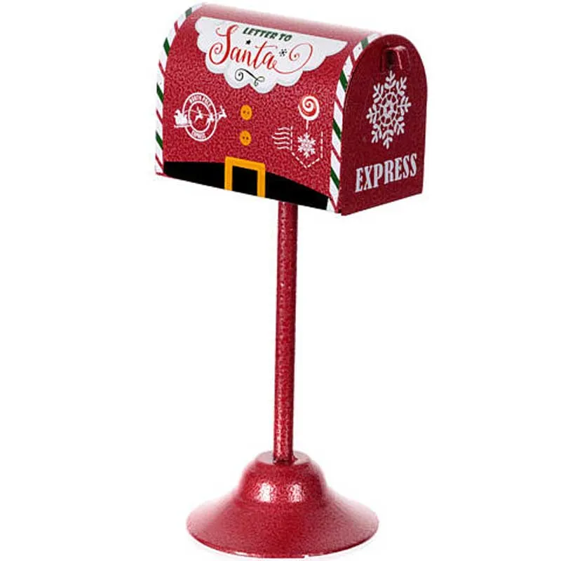 Occasione Imperdibile Buca Lettere di Babbo Natale Decorazione Cassetta Postale Natalizia Metallo 32cm
