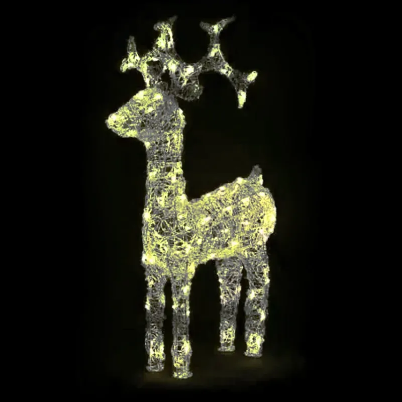 Renna Luminosa Natalizia Esterno 100cm Decorazione Addobbo Natale Bianco Caldo Occasione Imperdibile