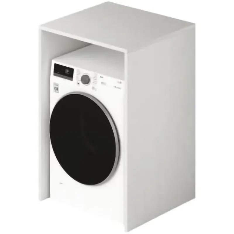Mobile Mobiletto Asciugatrice Legno Bagno Lavanderia 105x71x65 Bianco Frassinato Ordina Subito