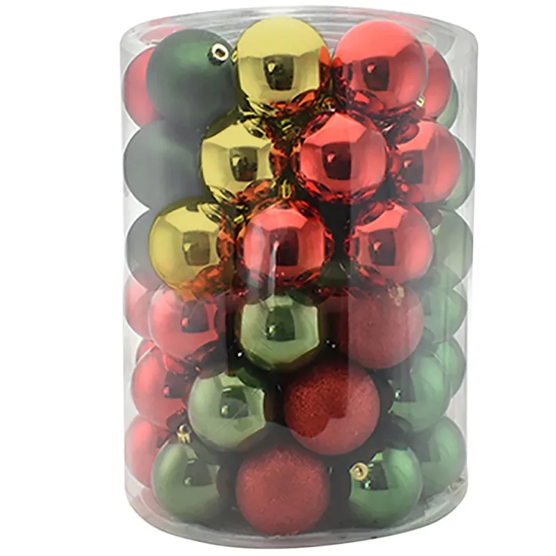 Set34 Palle di Natale Sfere Palline Natalizie 8cm Multicolore Decorazioni Albero Subito Disponibile