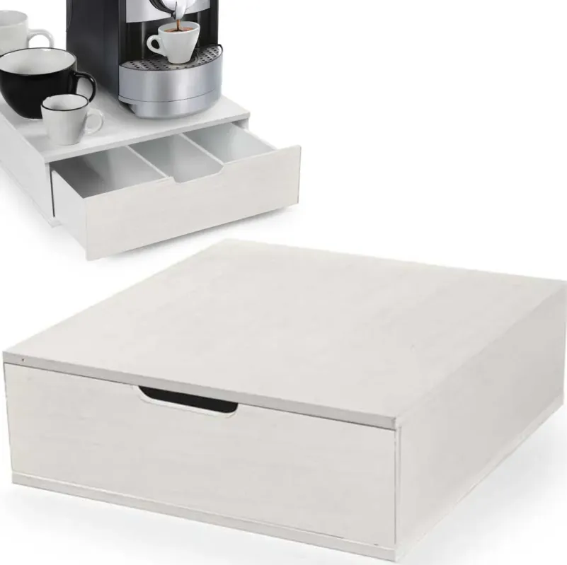 Portacapsule Contenitore Cassetto Estraibile Porta Capsule e Cialde 29x32x10 cm Saldi