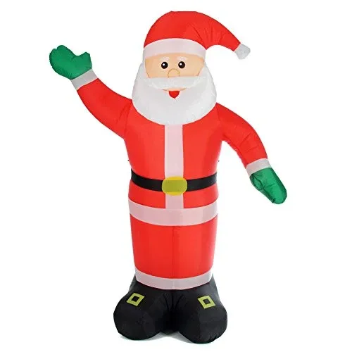 A Buon Prezzo Gonfiabile Babbo Natale Gigante 250 cm Luci LED Decorazioni Natalizie Esterno