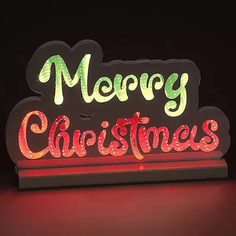 Bestseller Scritta Merry Christmas Infinity 40cm Addobbo Luminoso Decorazione LED Natalizia