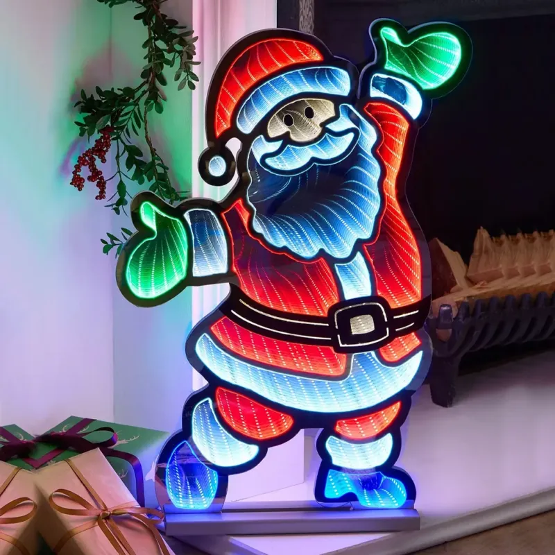 Più Venduto Babbo Natale Infinity 60 cm Addobbo Luminoso Decorazione LED Natalizia