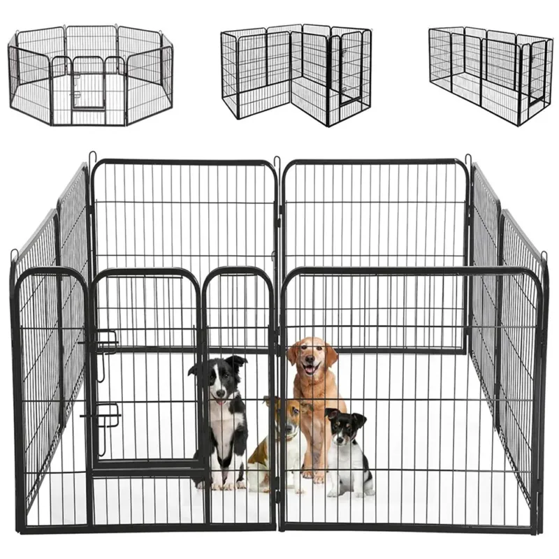 Offerta Del Giorno Recinzione Modulabile per Animali Domestici Recinto Interni e Esterni 77x80 cm
