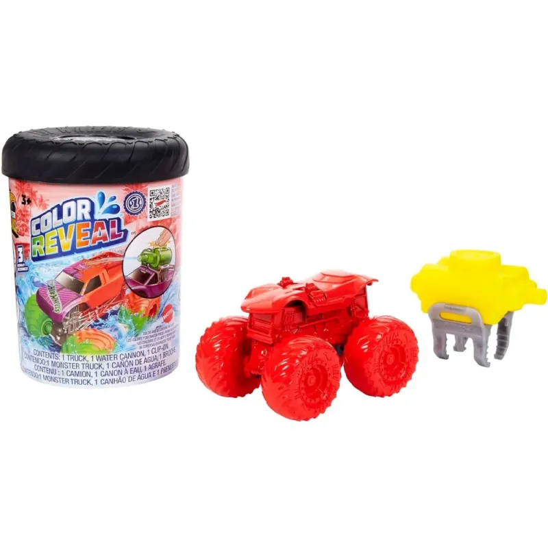 Professionale Hot Wheels Monster Trucks Color Reveal 1 Veicolo Giocattolo 3+ Anni Idea Regalo