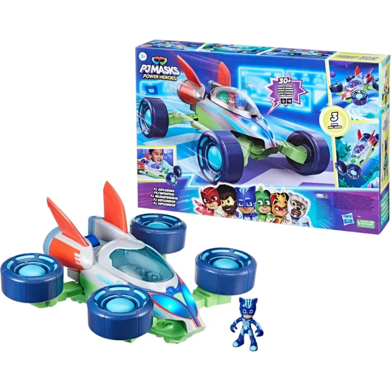 Più Venduto PJ Masks Eroi Super Power Explo-mobile Veicolo Convertibile con 3 Modalità