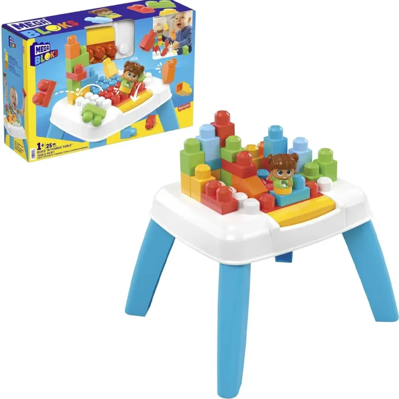 Mega BLOKS Tavolino Blocchi Set con 2 Funzioni Caduta Giocattolo Idea Regalo Offerta Del Giorno
