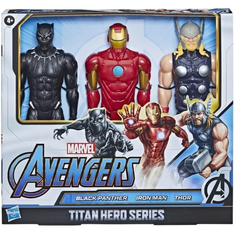 Spedito Oggi Marvel Avengers Titan Hero Thor Black Panther Iron Man da 30 cm Idea Regalo