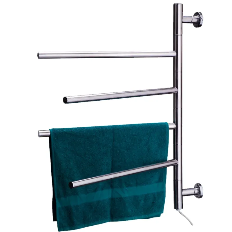 Scaldasalviette Termoarredo Elettrico Riscaldato 50 W da Bagno Parete 4 Elementi Ultimissimo Modello