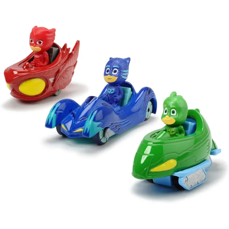 Majorette Pj Masks Gift Pack con 3 Veicoli in Die Cast Action Figure Idea Regalo Offerta Lampo